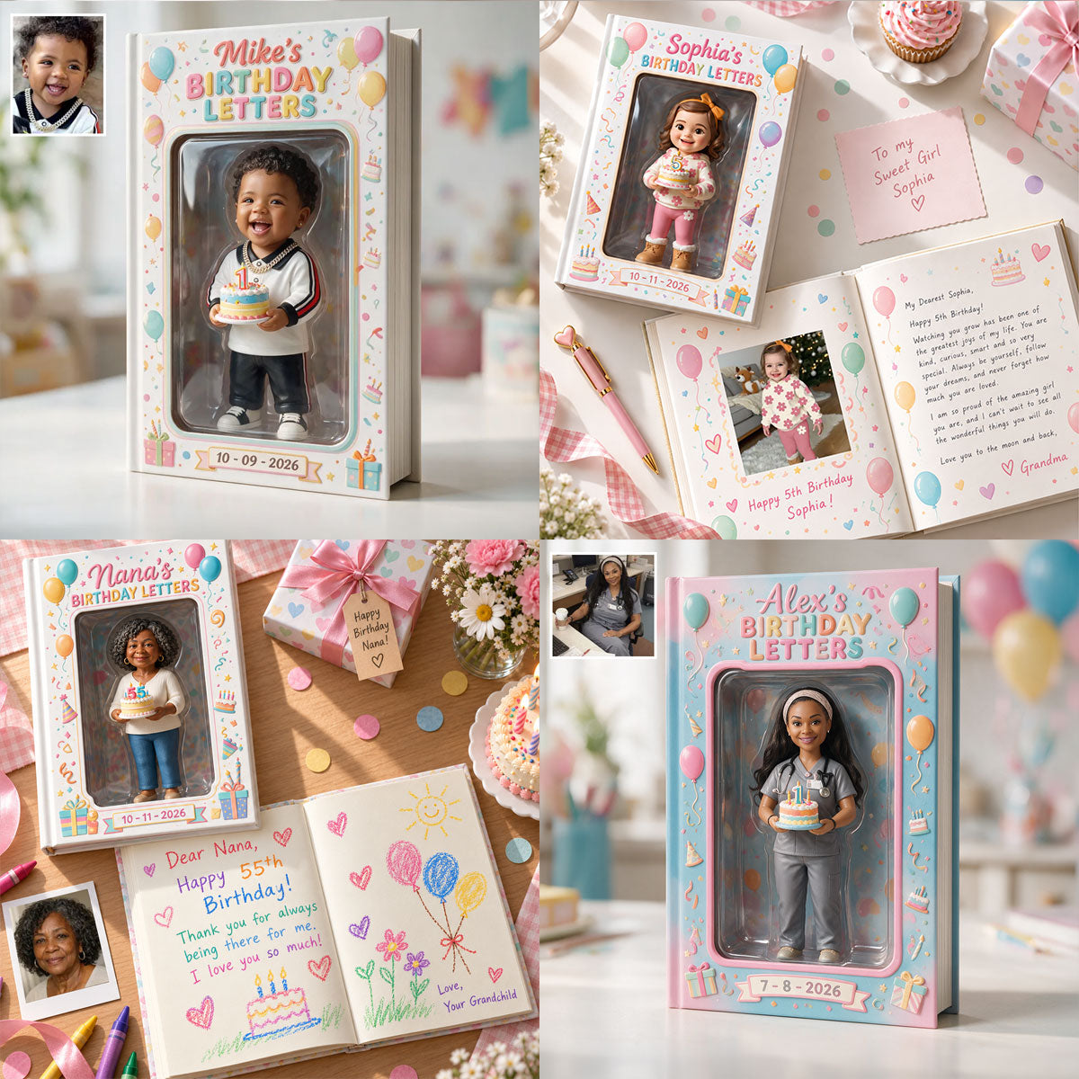 Personalized 8th Birthday Latina Little Girl Leather Journal, Gift for Daughter Granddaughter Niece