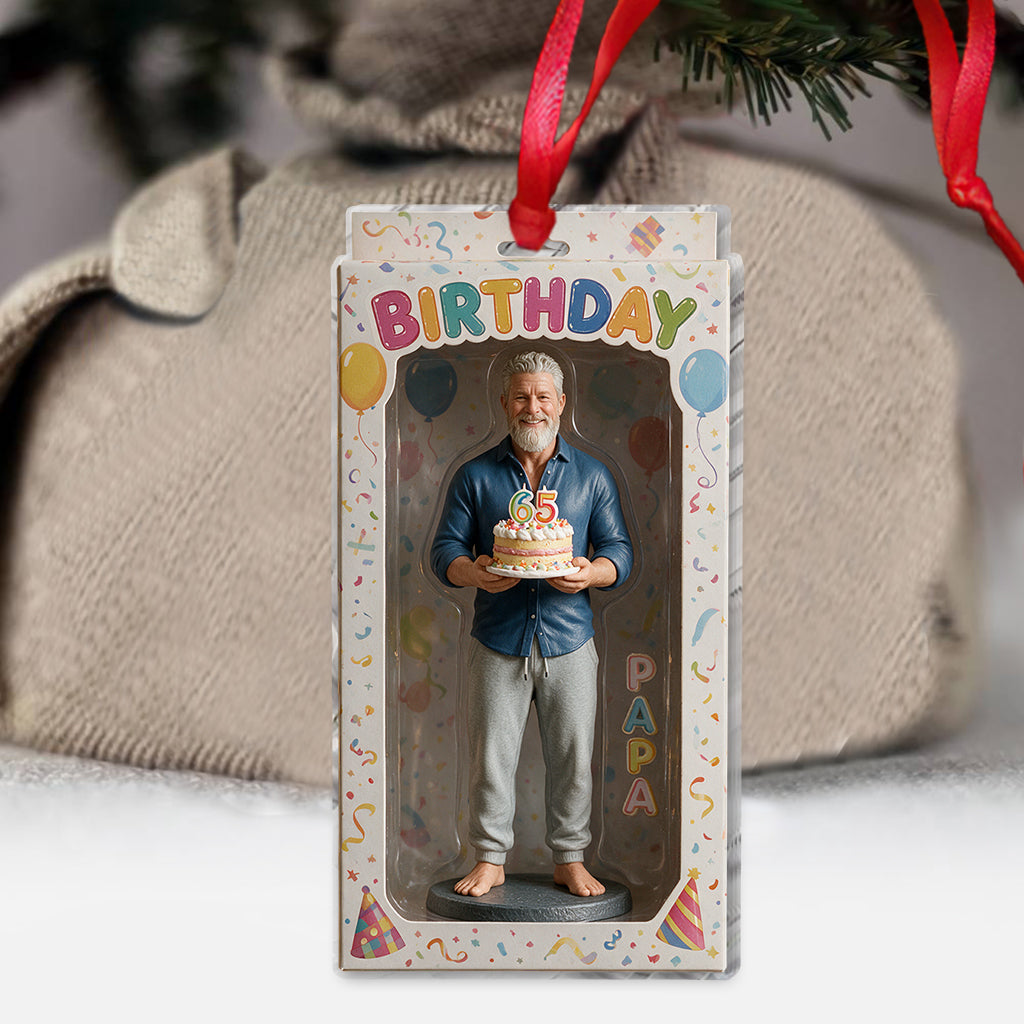 Personalized 70th Birthday Older Black Woman Ornament, Mom Grandma Keepsake Gift