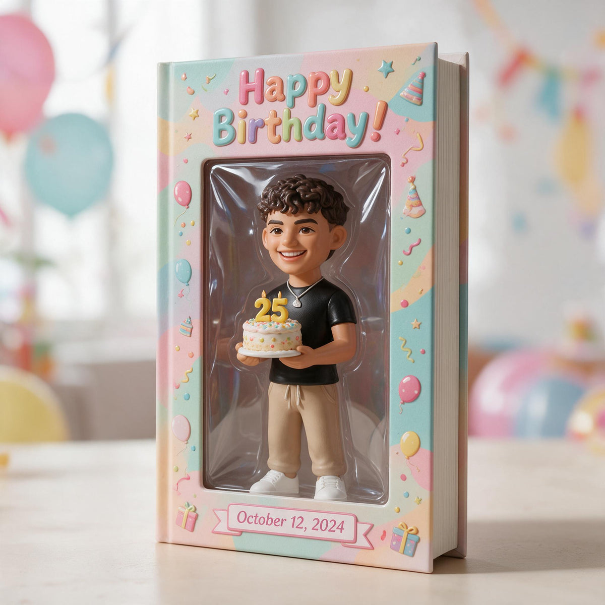 Personalized 25th Birthday Latino Man Leather Journal Birthday Gift For Him