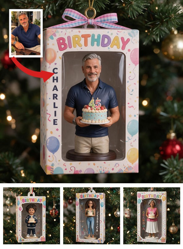 Personalized 45th Birthday Middle-Aged Man Ornament Gift for Dad Grandpa