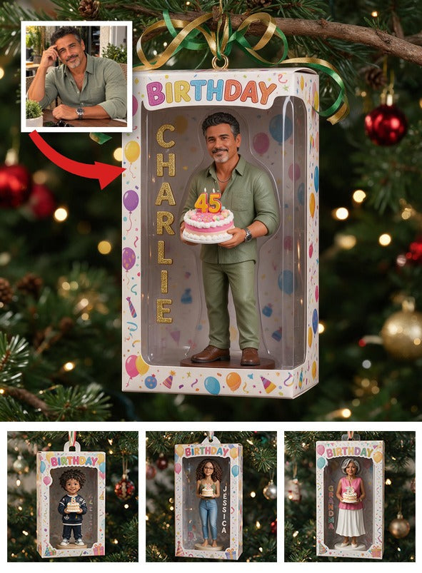 Personalized 45th Birthday Middle-Aged Latino Man Ornament Gift for Dad Husband Grandpa