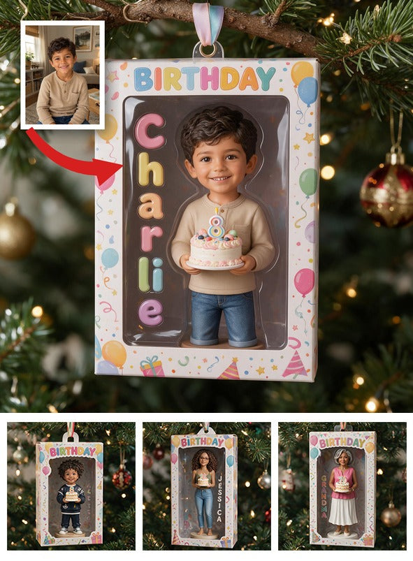 Personalized Birthday Latino Little Boy Ornament - Gift for Son Grandson Nephew