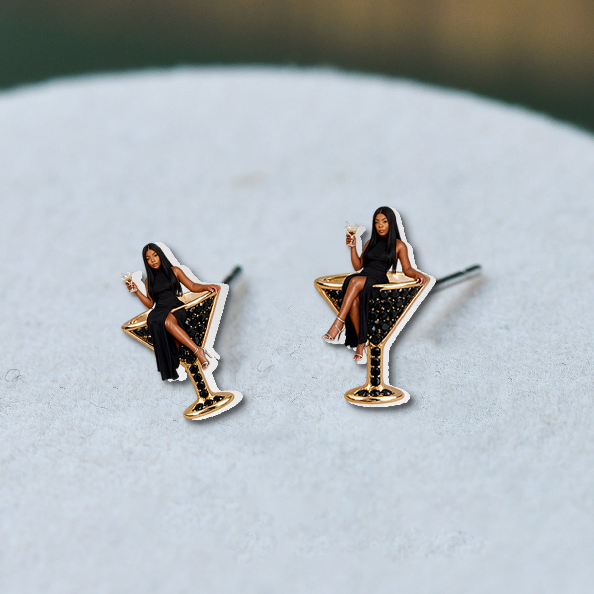 Personalized Birthday Latina Little Girl Pendant Necklace & Stud Earrings Gift Set