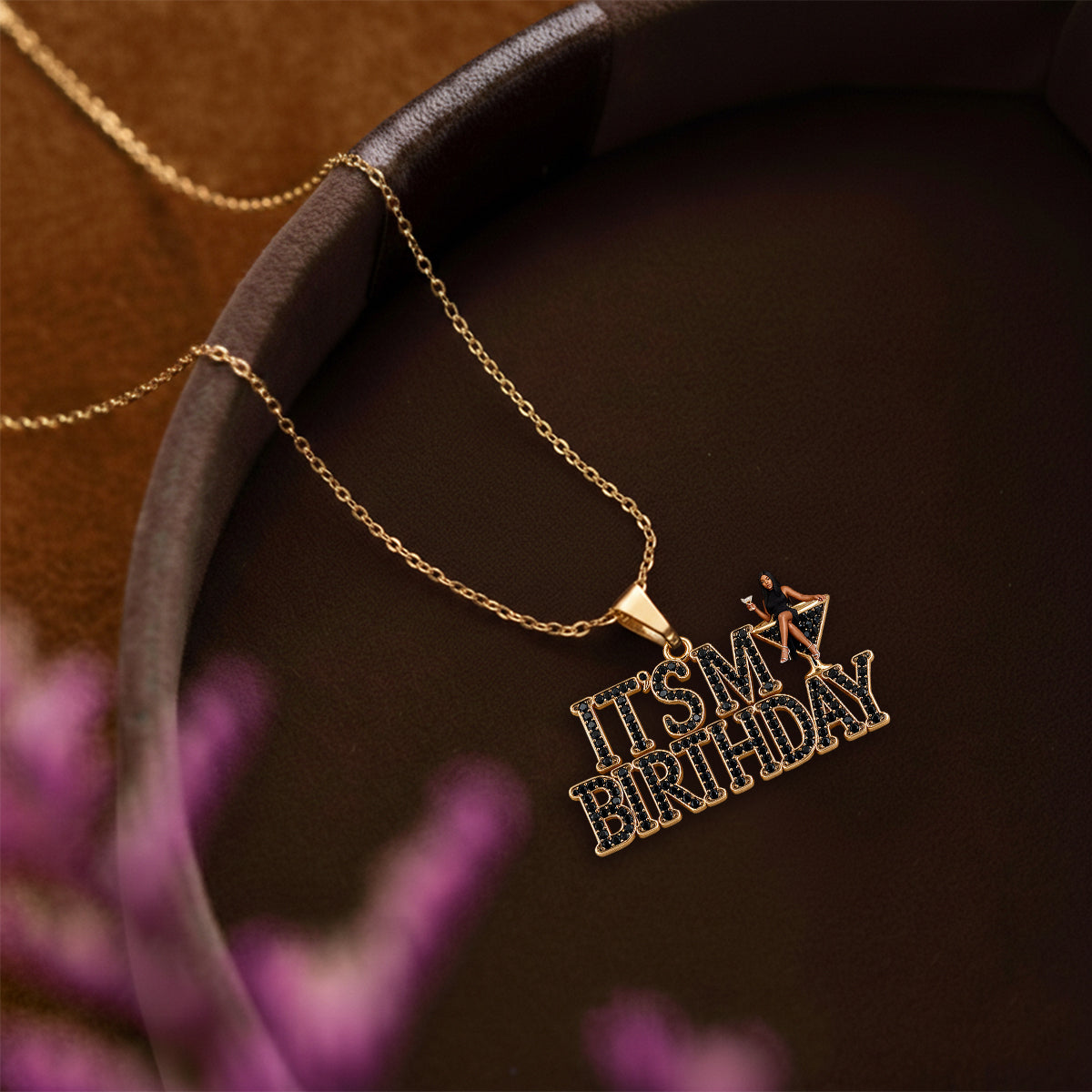Personalized Birthday Latina Little Girl Pendant Necklace & Stud Earrings Gift Set