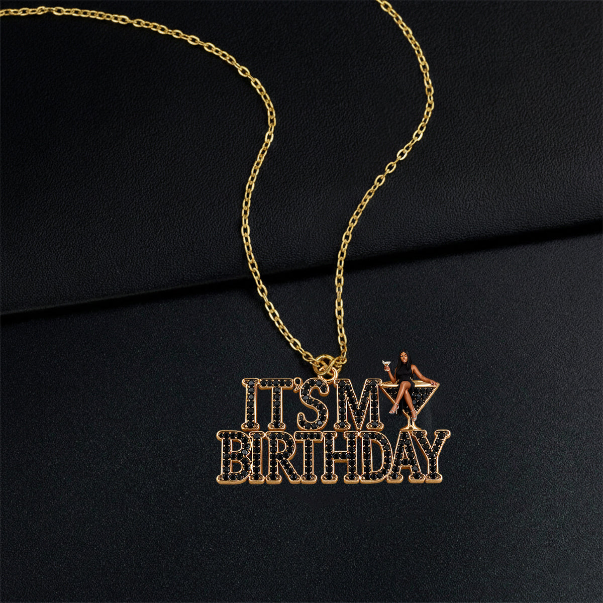 Personalized 21st Birthday Woman Pendant Necklace & Stud Earrings Set