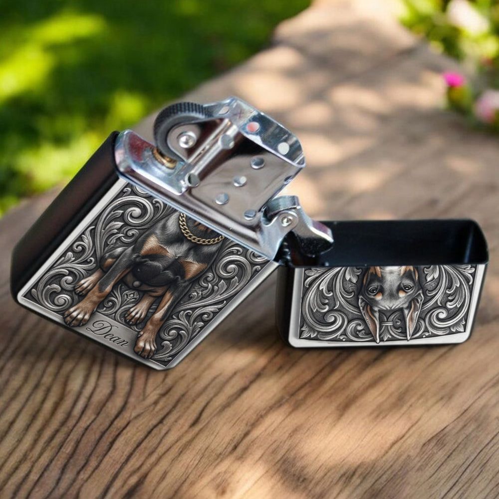Personalized Black and White Dalmatian Lighter Custom Pet Owner Gift