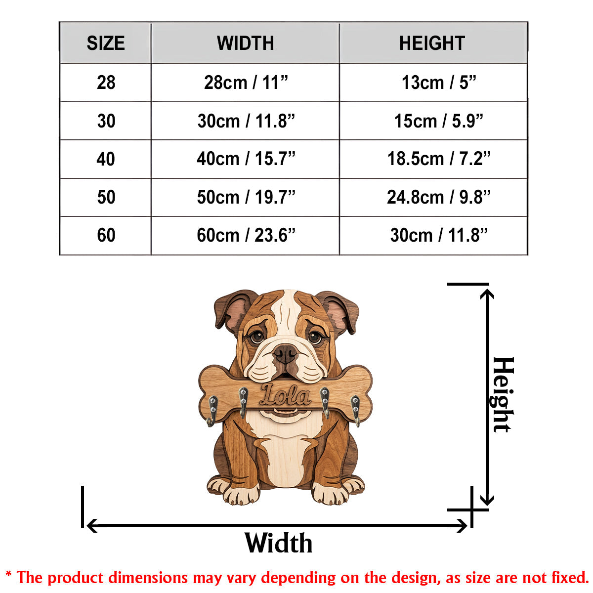 Personalized Black and Tan Adult Rottweiler Wooden Key Rack Dog Lover Home Decor Gift