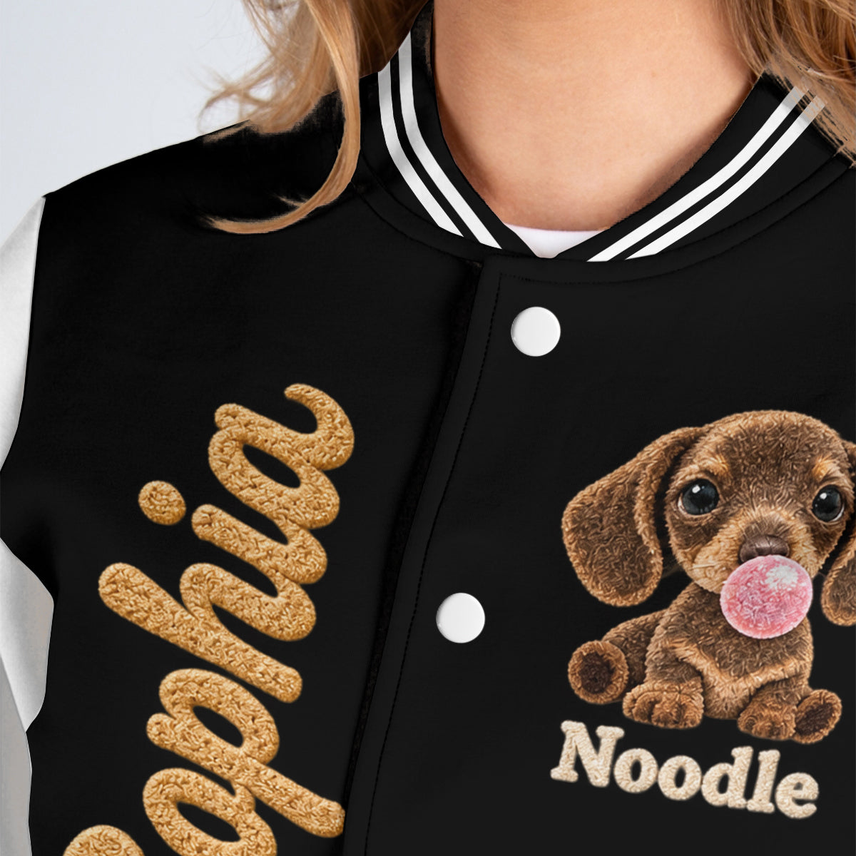 Personalized Fluffy Shih Tzu Varsity Jacket Dog Lover Gift