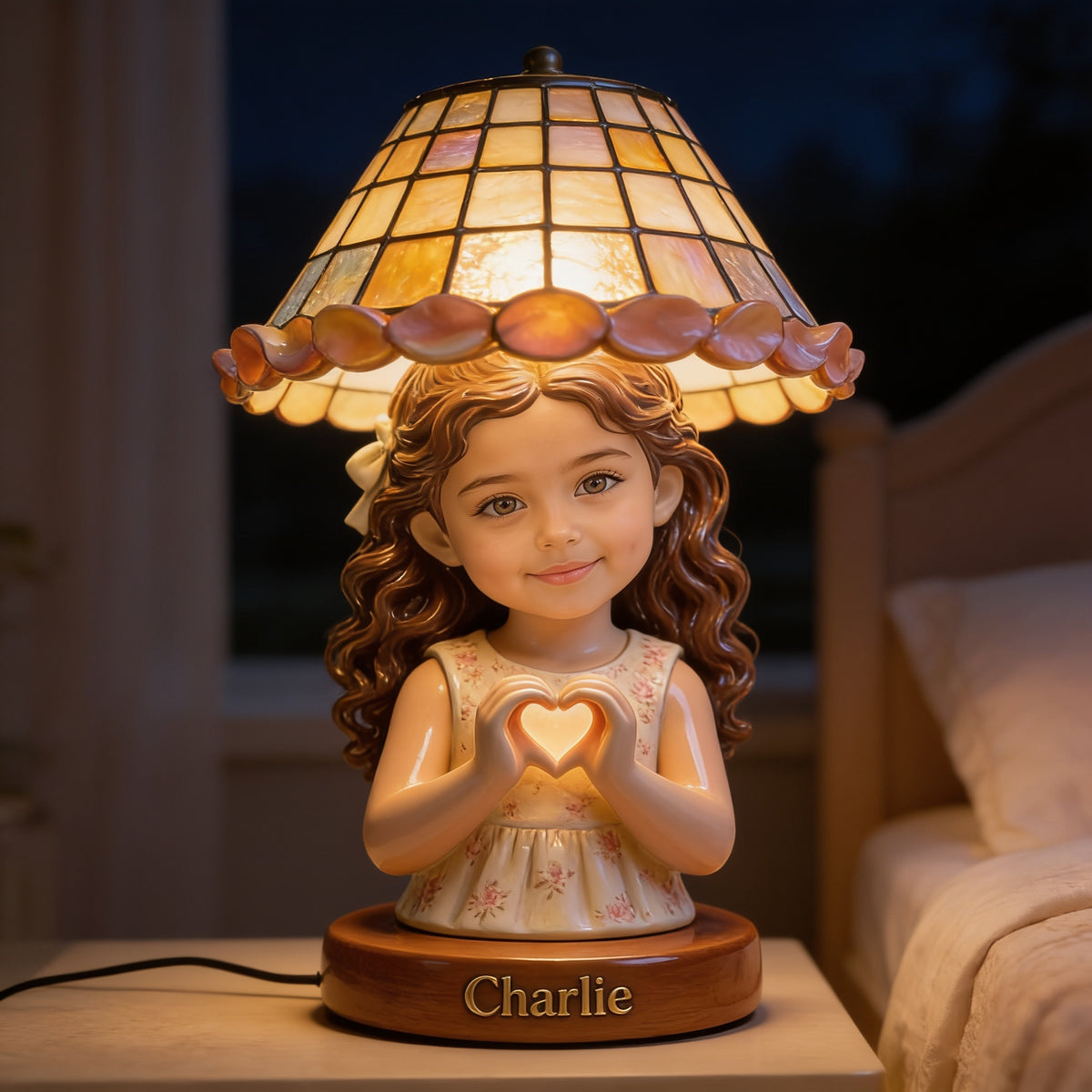 Personalized Latina Little Girl Acrylic LED Night Light Daughter Granddaughter Niece Gift