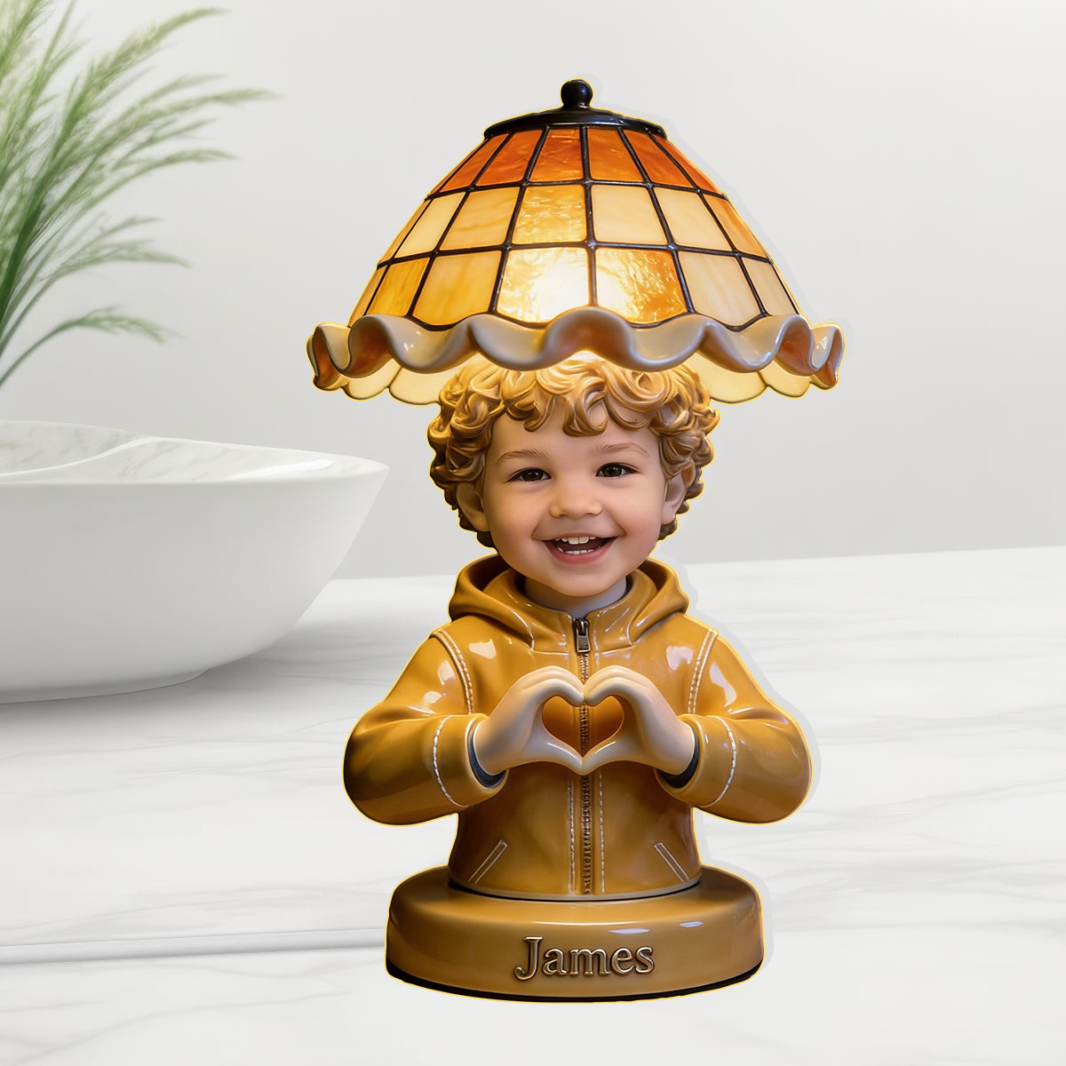 Personalized Latino Little Boy Acrylic LED Night Light Son Grandson Nephew Gift