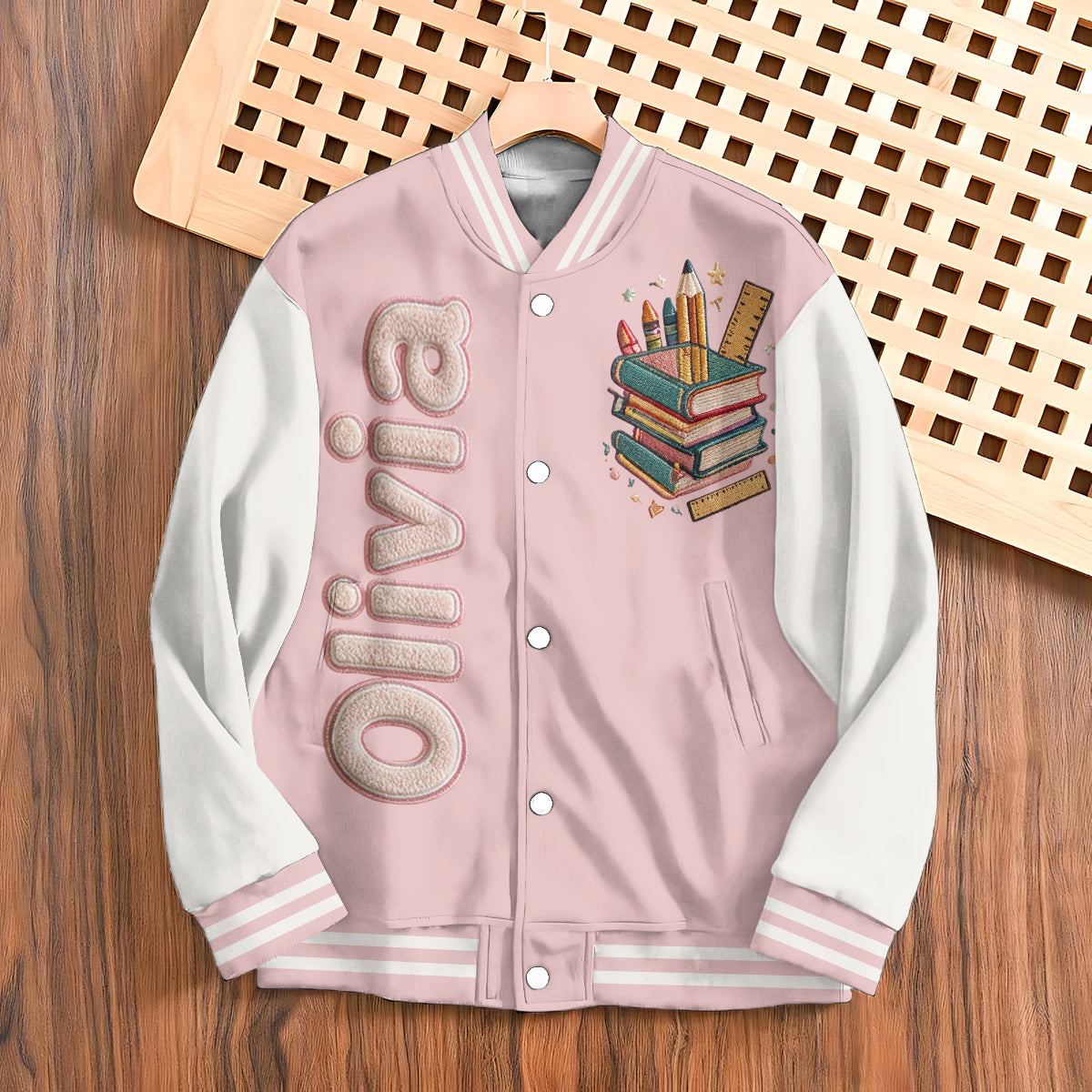 Personalized Latino Little Boy Custom Name Kids Varsity Jacket Son Grandson Gift