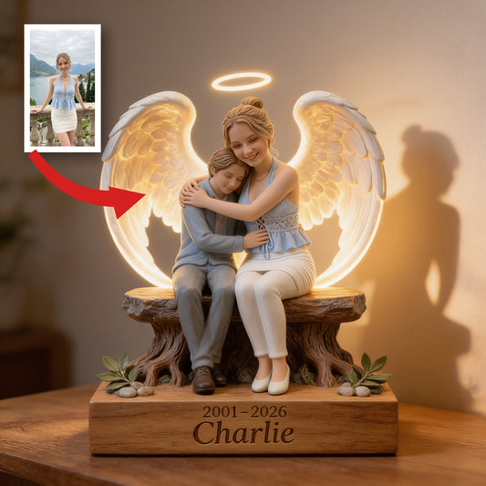 Personalized 2001-2026 Woman Memorial Acrylic LED Night Light