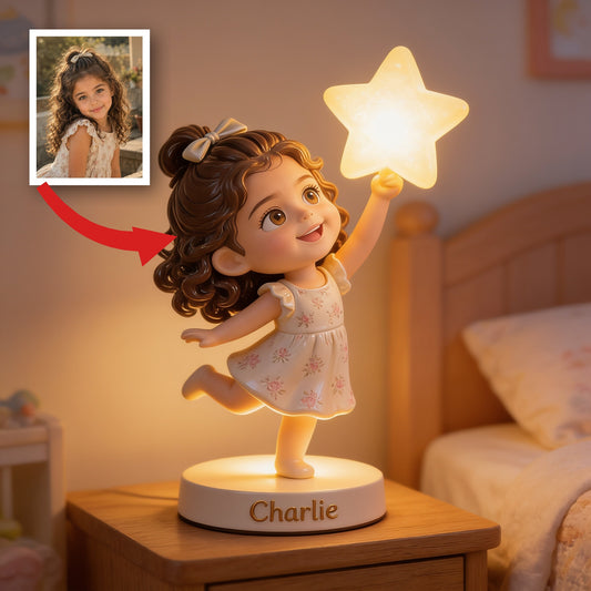 Personalized Latina Little Girl Acrylic LED Night Light Gift for Daughter Granddaughter Niece