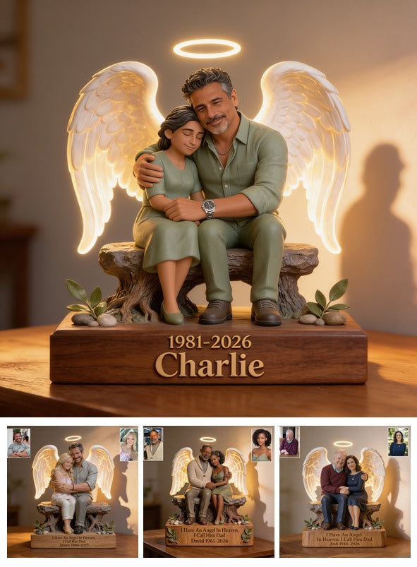 Personalized 1981-2026 Middle-Aged Latino Man Memorial Acrylic LED Night Light
