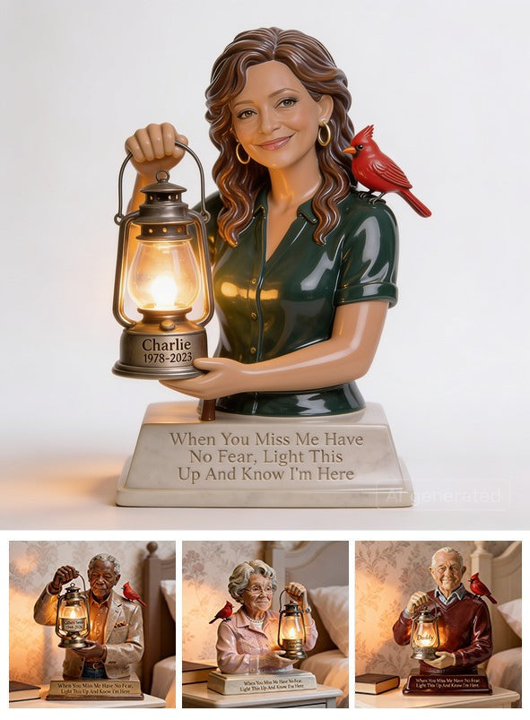 Personalized Middle-Aged Latina Woman Memorial LED Night Light Mom Wife Keepsake Gift