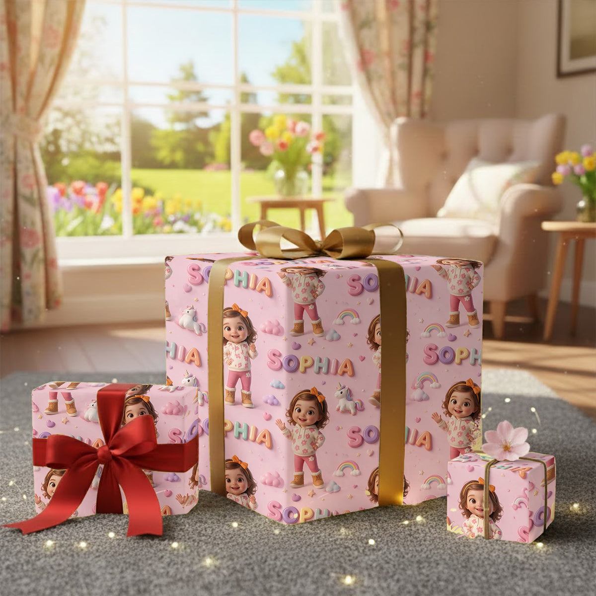 Personalized Little Boy Wrapping Paper Custom Kid Gift Wrap
