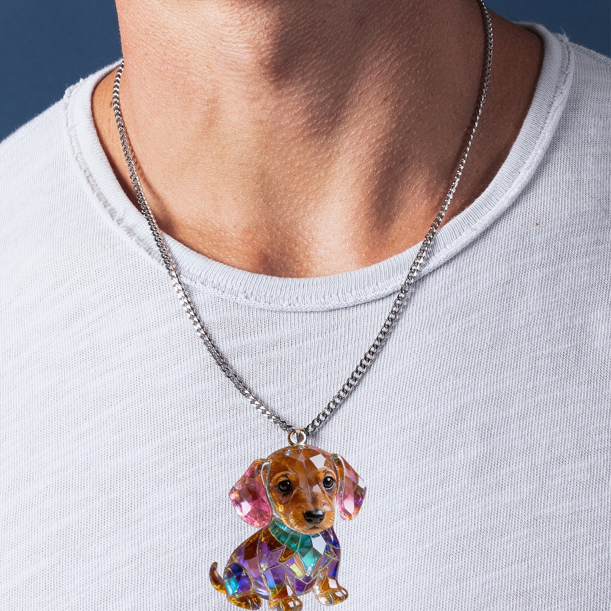 Custom Photo 2016-2026 Siberian Husky Acrylic Pendant Necklace Dog Lover Gift