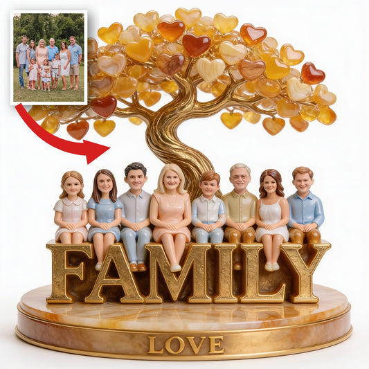 Personalized Big Family Custom Shaped Acrylic Plaque Family Keepsake
