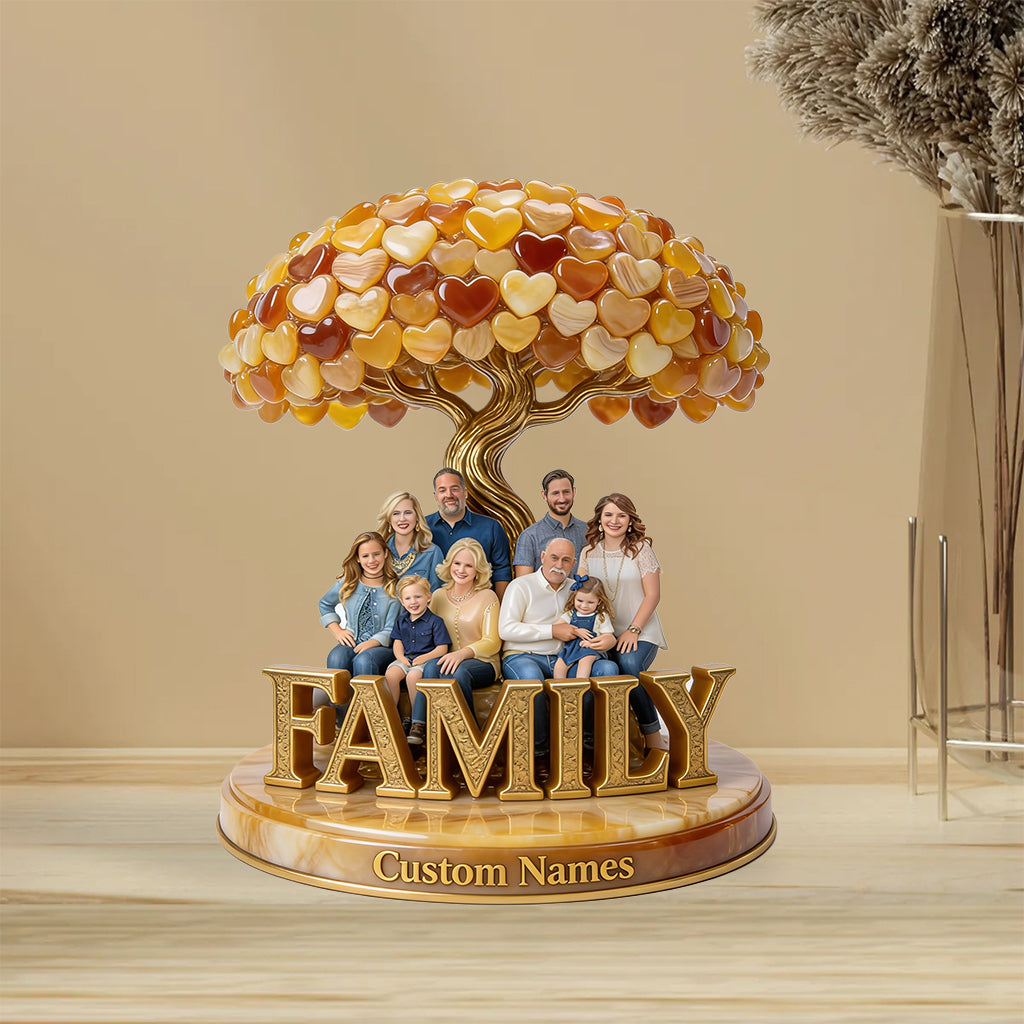 Personalized Big Family Custom Shaped Acrylic Plaque Family Keepsake