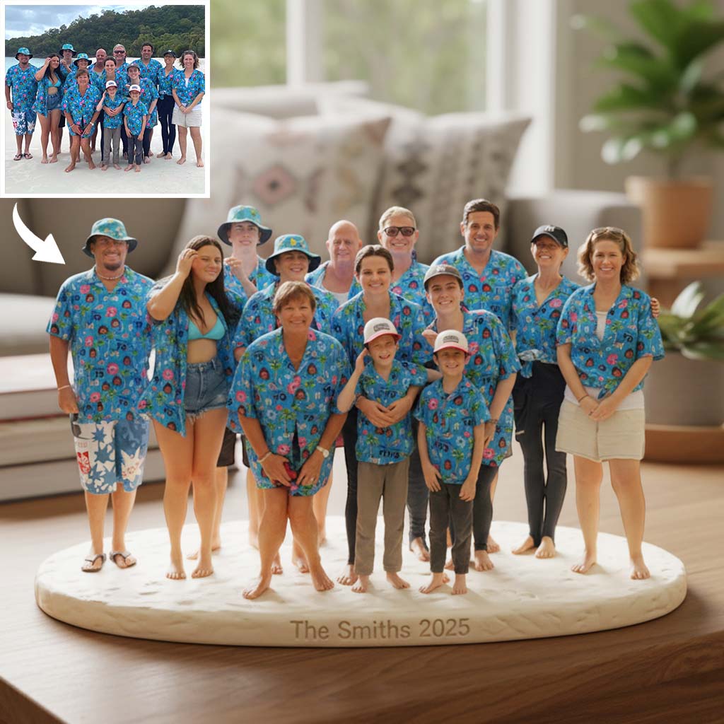 Personalized Big Family Custom Shaped Acrylic Plaque Home Keepsake
