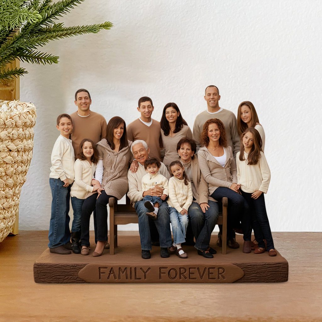 Personalized Big Family Custom Shaped Acrylic Plaque Home Keepsake
