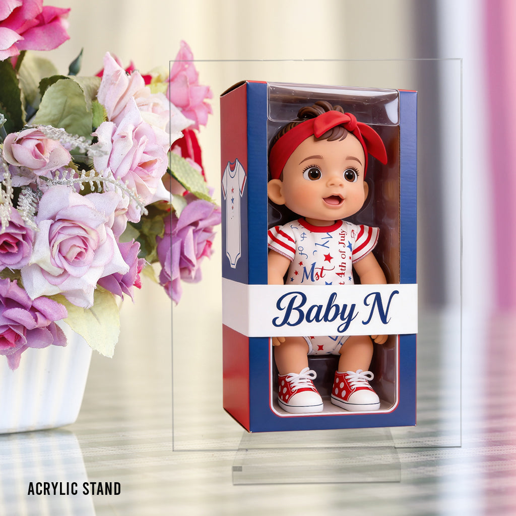 Personalized Black Christmas Baby Girl Gingerbread Costume Custom Shaped Acrylic Plaque