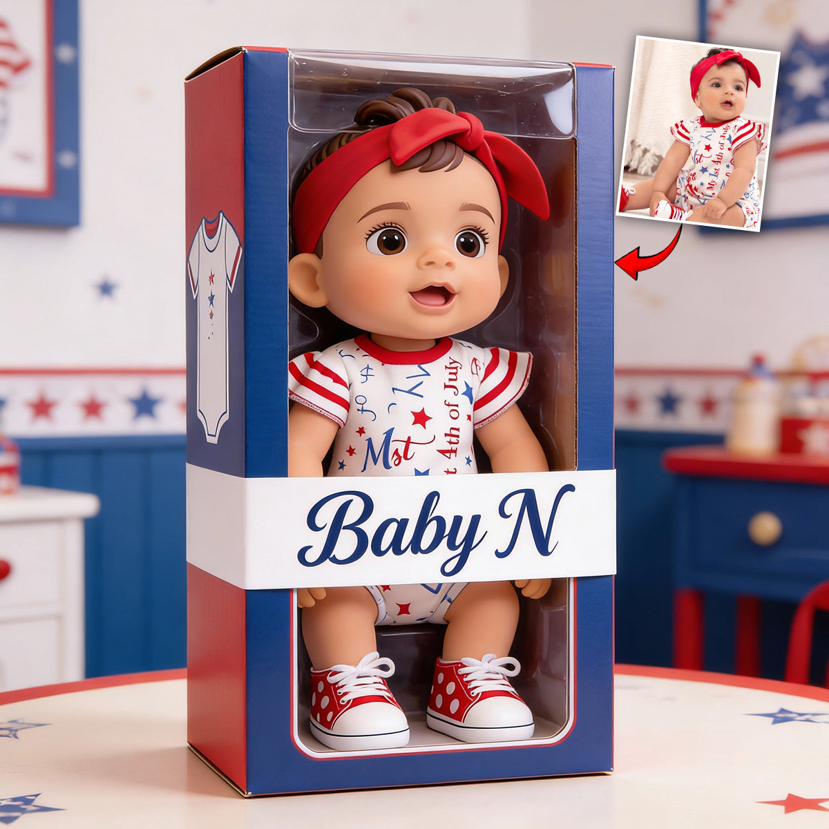 Personalized Christmas Baby Boy Custom Shaped Acrylic Plaque Christmas Decor Gift