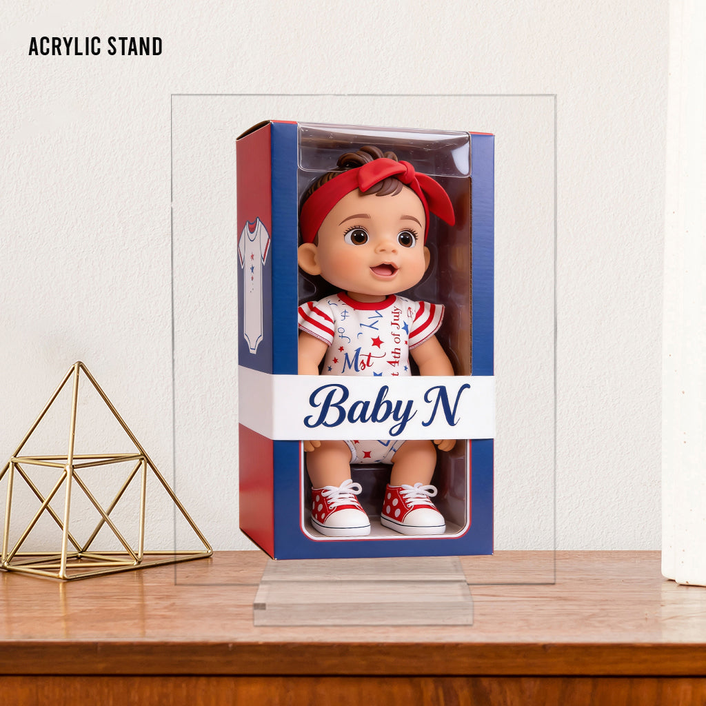 Personalized Christmas Baby Boy Custom Shaped Acrylic Plaque Christmas Decor Gift