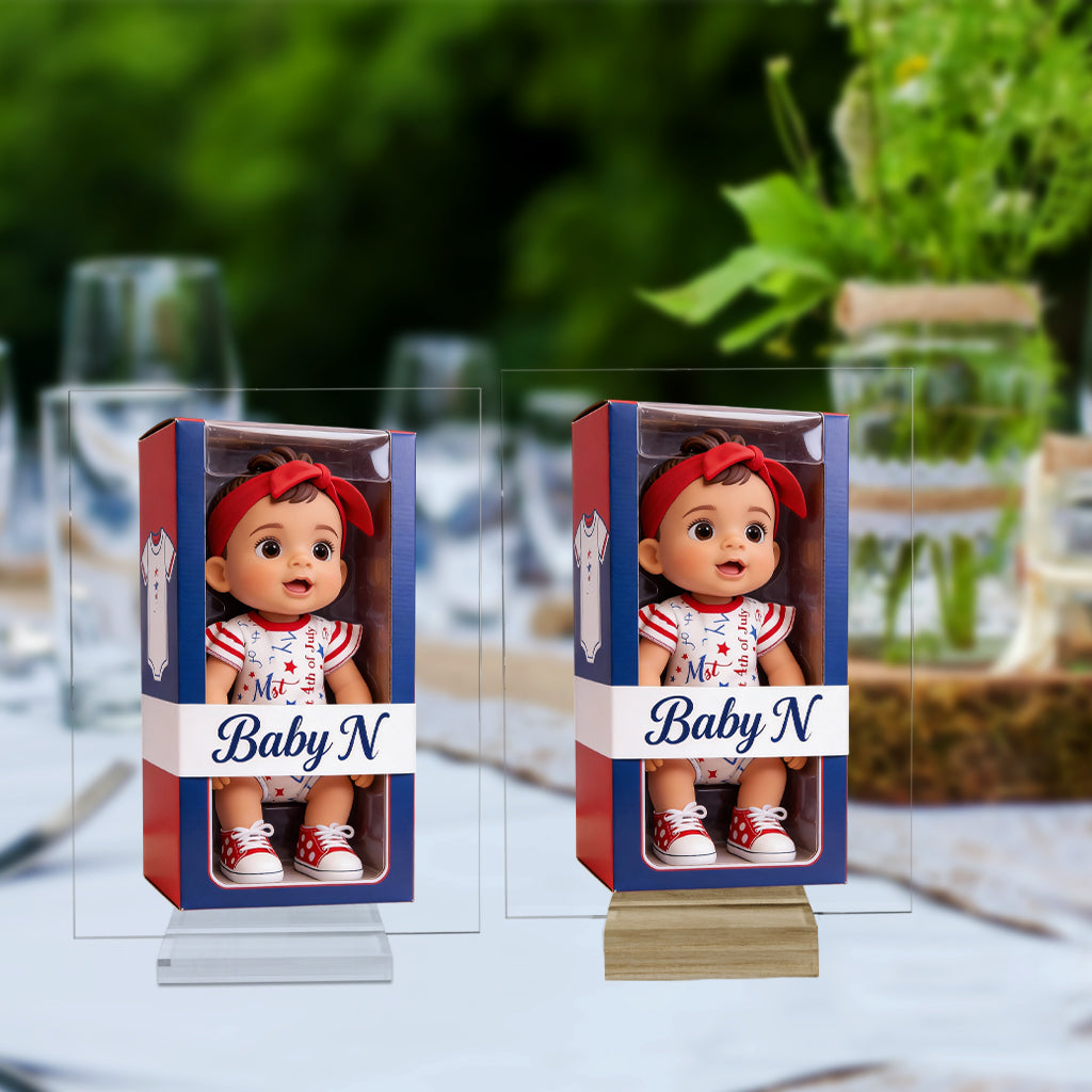 Personalized Little Girl Custom Shaped Acrylic Plaque - Gift for Daughter Granddaughter Niece