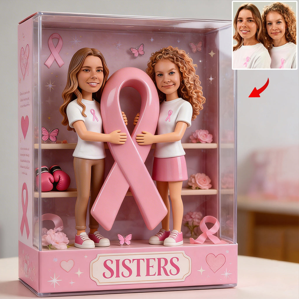 Personalized Latina Breast Cancer Woman Custom Shaped Acrylic Plaque Awareness Gift