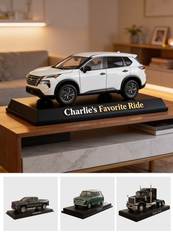 Personalized White Nissan Rogue Compact SUV Custom Shaped Acrylic Plaque Car Lover Gift