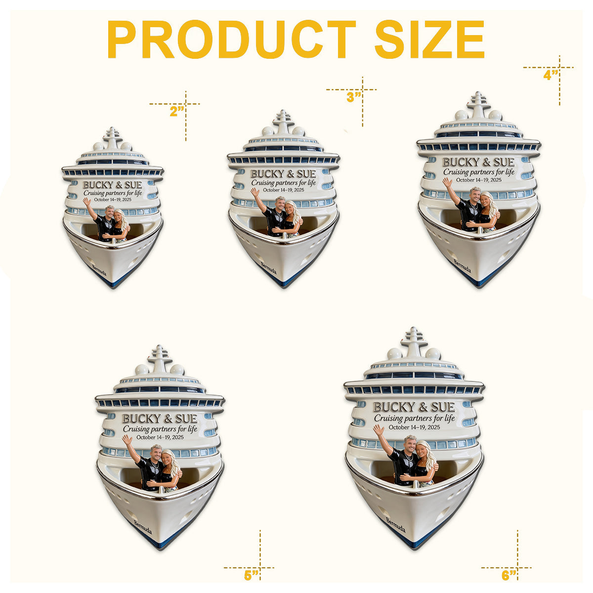 Personalized Black Lesbian Couple Cruise Fridge Magnet Keepsake Gift