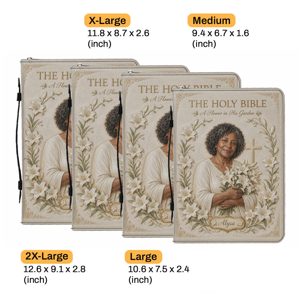 Personalized Woman Christian Leather Bible Cover Bag Faith Gift For Her