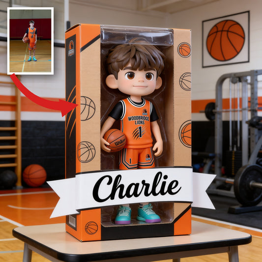 Personalized Latino Male Youth Basketball Player Custom Shaped Acrylic Plaque Sports Gift
