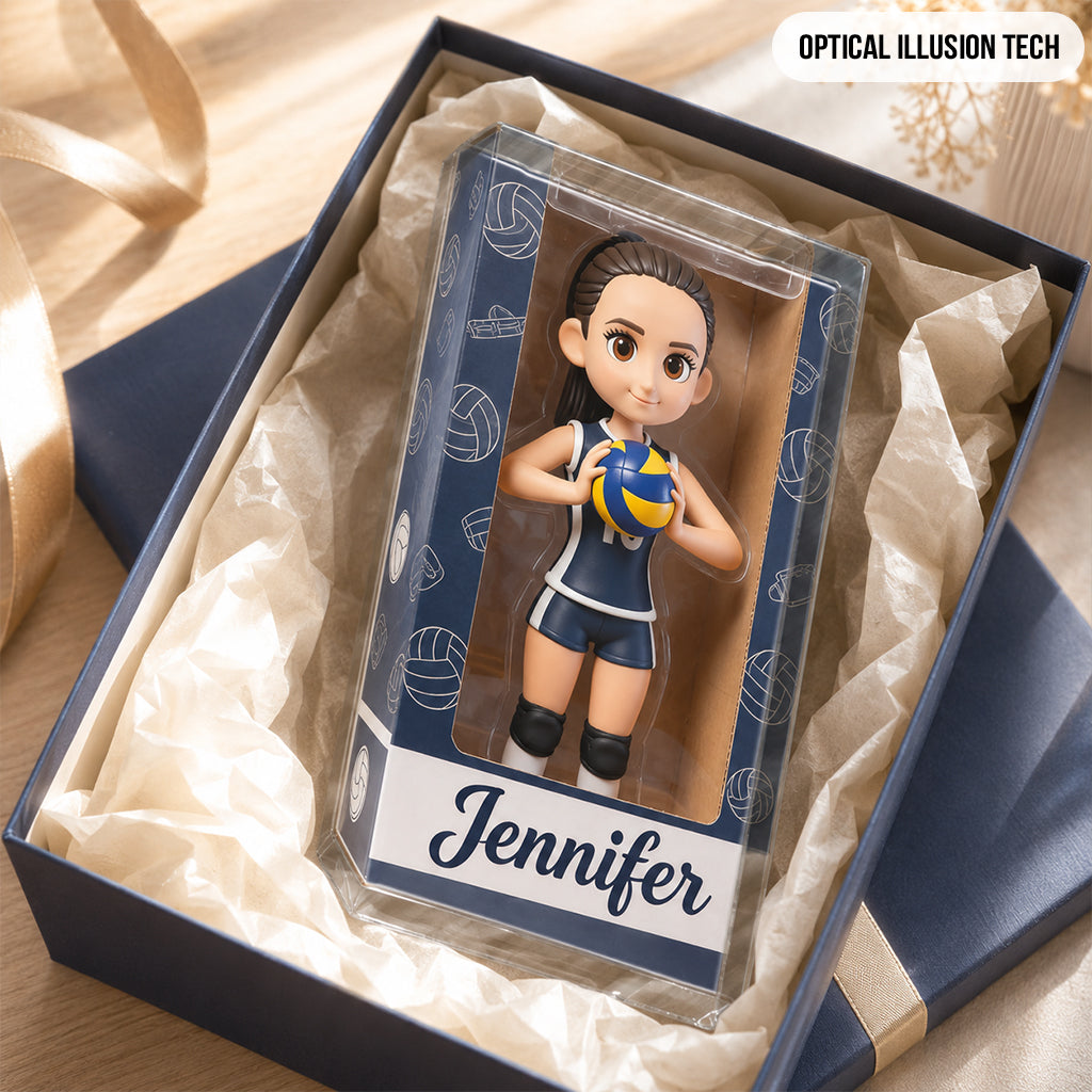 Personalized Latino Man Volleyball Player Custom Shaped Acrylic Plaque Sports Gift
