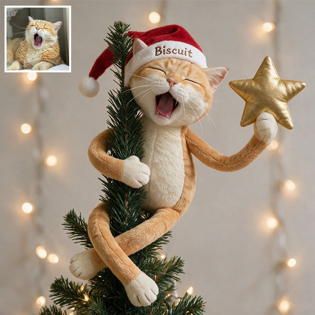 Personalized Christmas Black & Tan Adult German Shepherd Posable Plush Doll