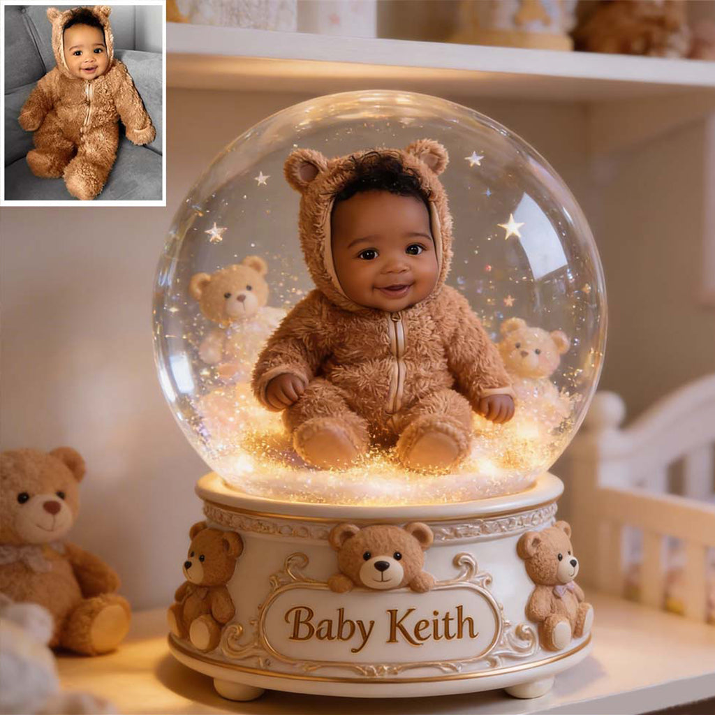 Personalized Black Little Boy Custom Shaped Acrylic Plaque Kid Gift For Son Grandson Nephew