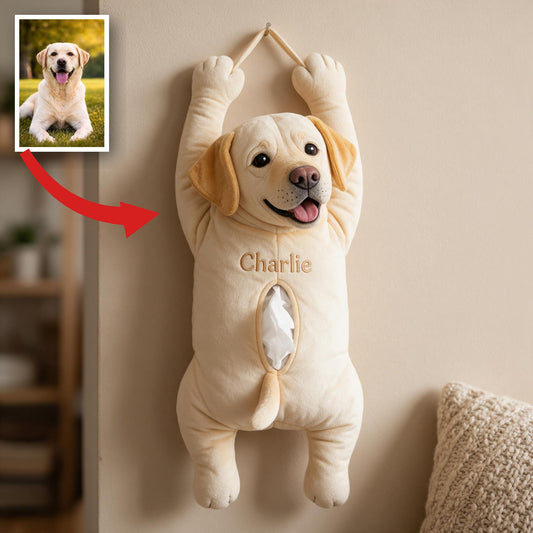 Personalized Yellow Labrador Retriever Pull-Out Organizer Home Storage