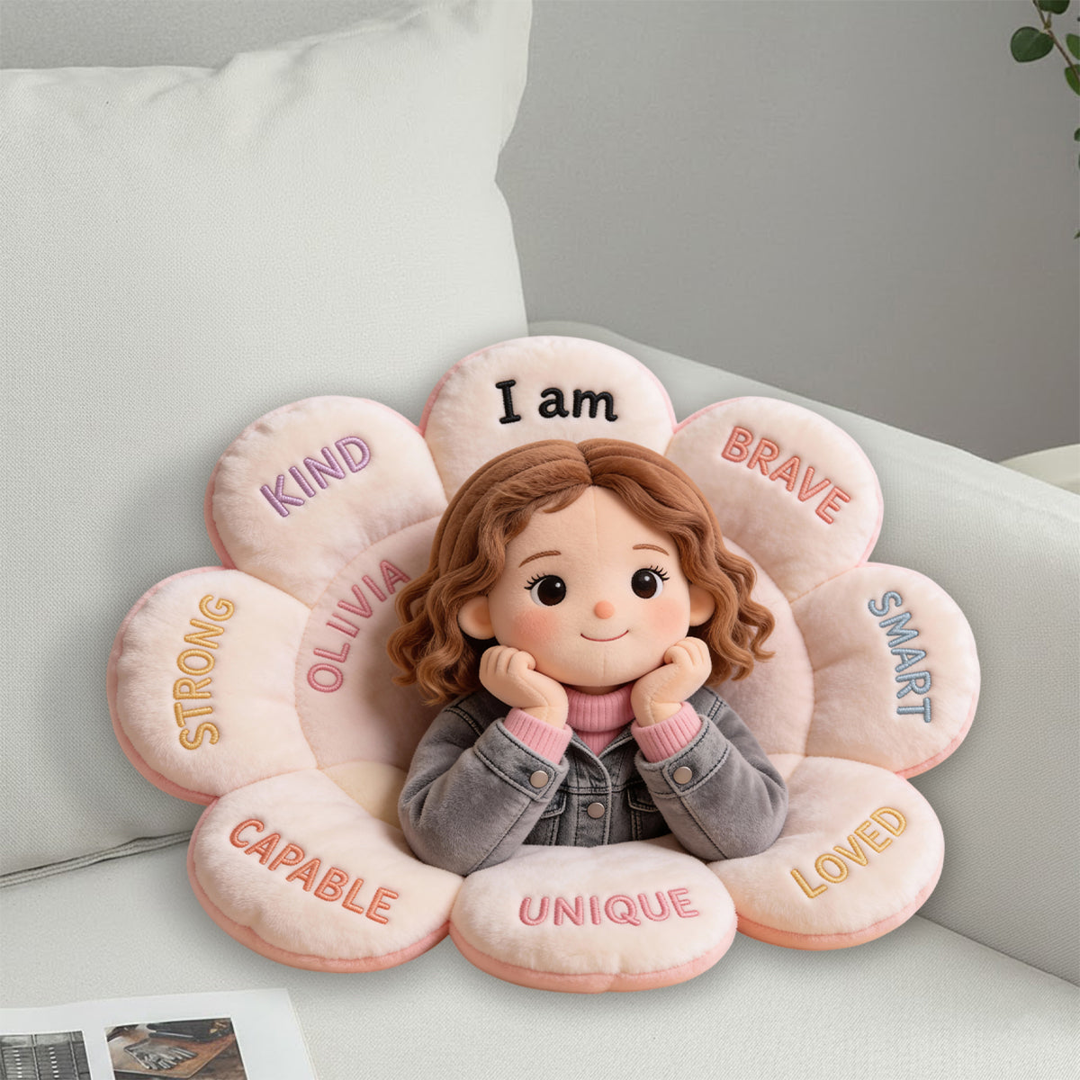 Personalized Black Little Boy Affirmation Star Pillow, Gift for Son Grandson Nephew