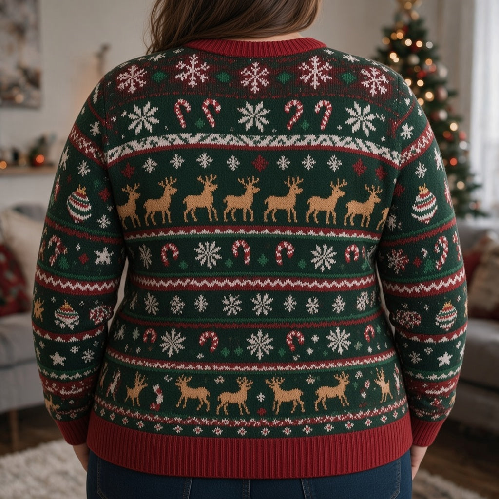 Custom Photo Christmas Black and Tan Dachshund Puppy Ugly Sweater Funny Gift