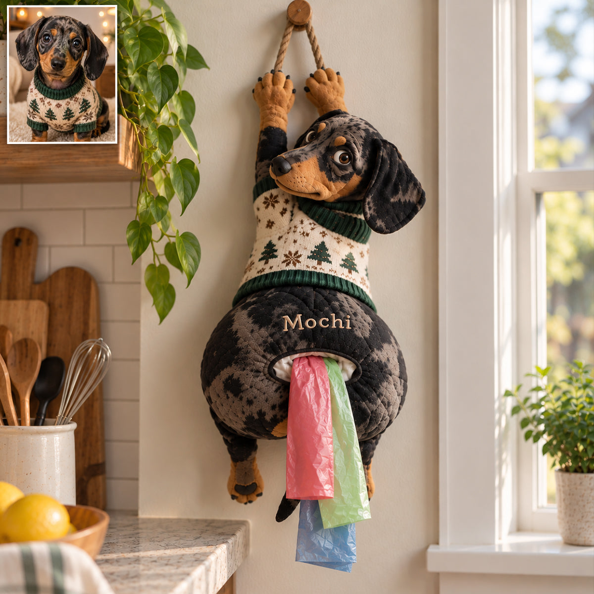 Personalized Tan and White Adult Shiba Inu Pull-Out Organizer Home Storage