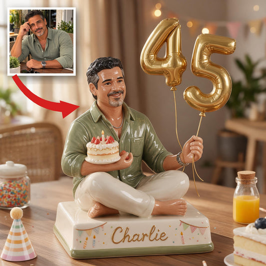 Personalized 45th Birthday Middle-Aged Latino Man 3D Plaque Gift for Dad Grandpa