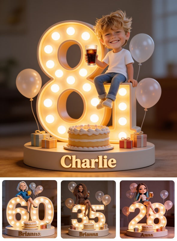 Personalized 8th Birthday Little Boy Custom Shaped Acrylic Plaque Son Grandson Nephew Gift
