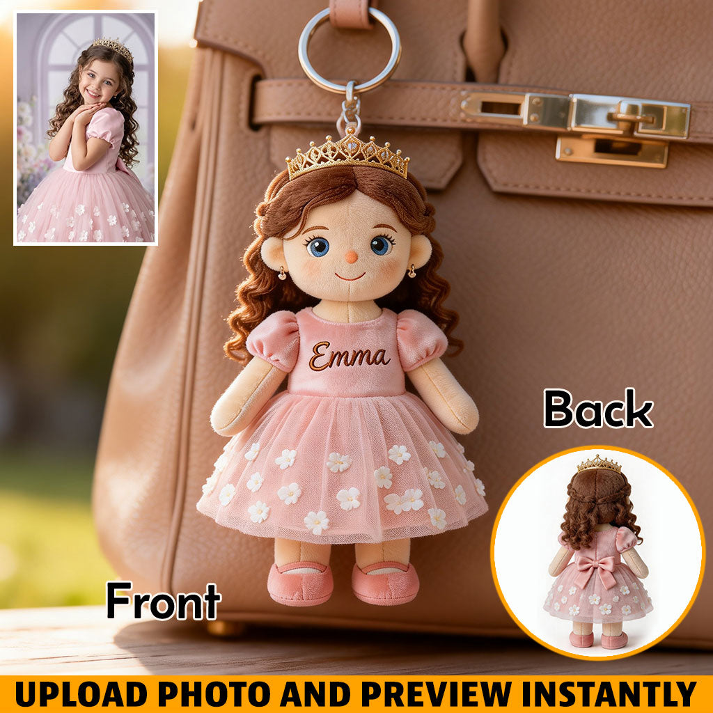Personalized Latino Little Boy Plush Keychain Custom Son Grandson Gift
