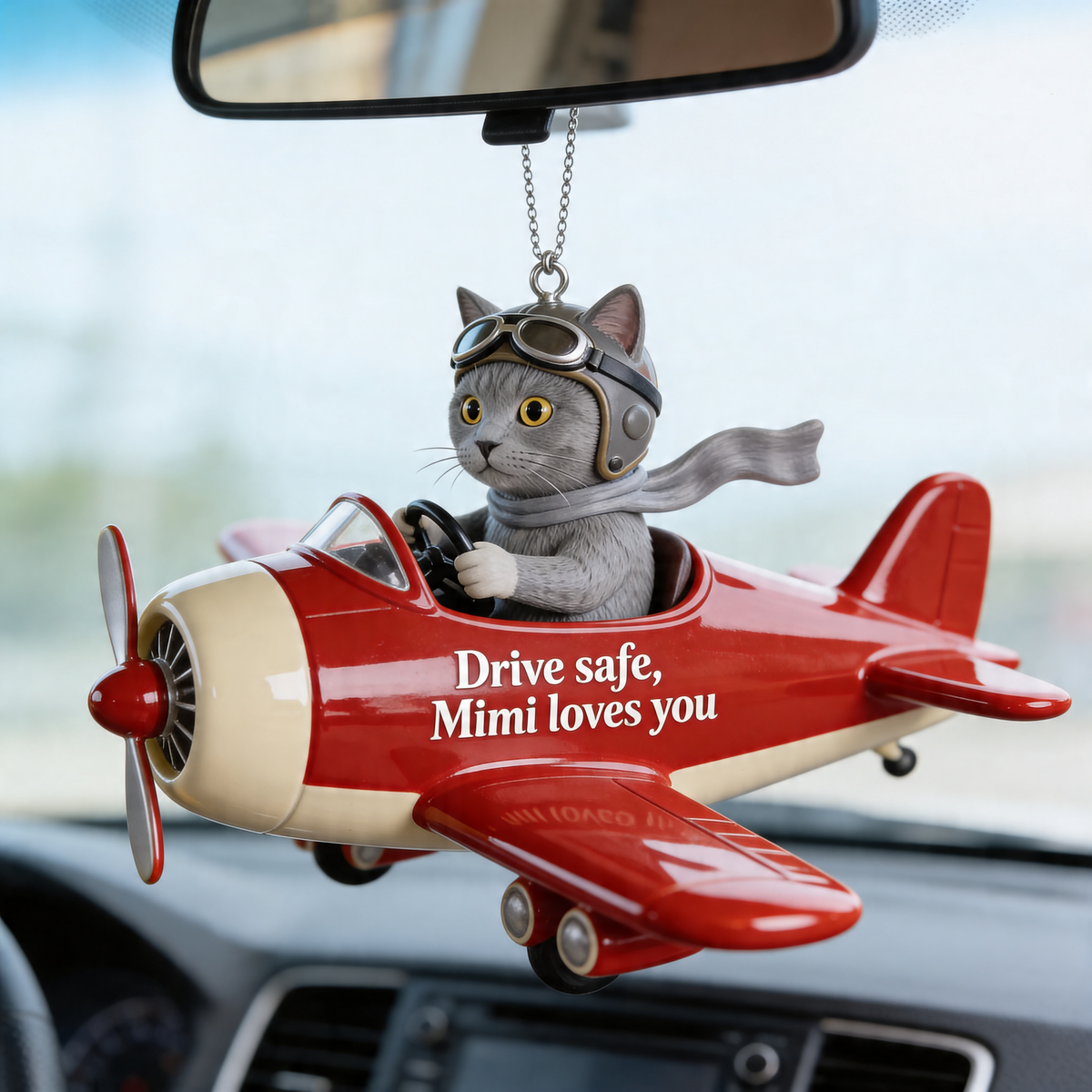 Custom Photo Adult Yellow Labrador Retriever Car Ornament, Pet Lover Gift