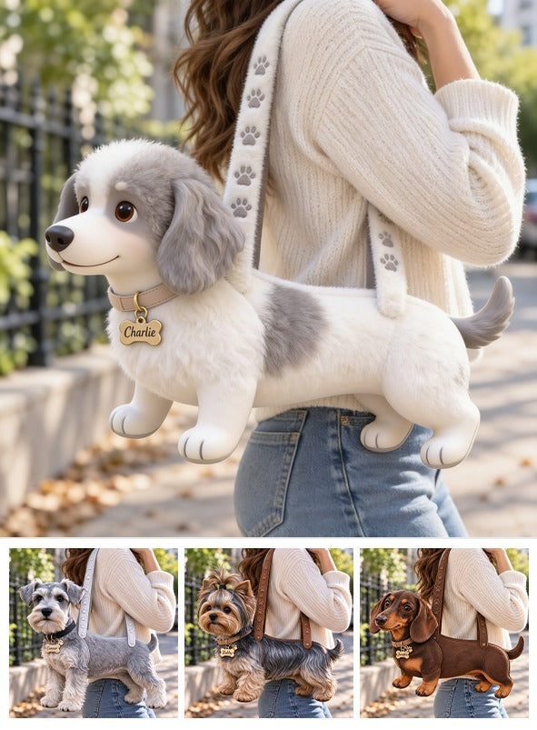 Personalized Adult Curly Fur Poodle Custom Shape Tote Bag Dog Lover Gift