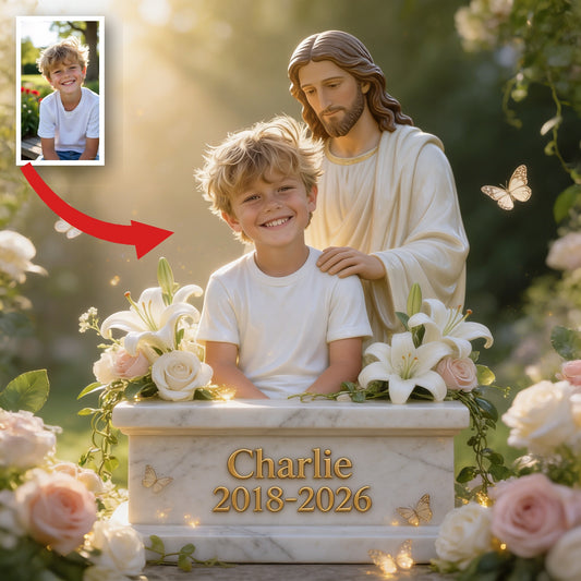 Personalized Little Boy Memorial Custom Acrylic Plaque Keepsake