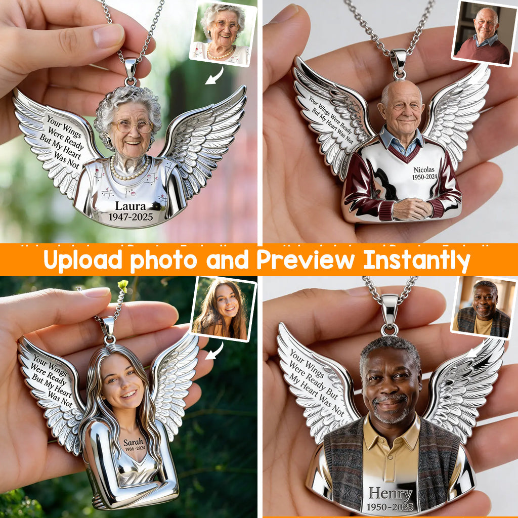 Personalized Older Latina Woman Grandma Memorial Pendant Necklace