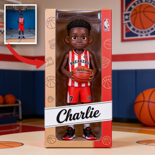 Personalized Black Male Youth Basketball Player Custom Shaped Acrylic Plaque Sports Fan Gift