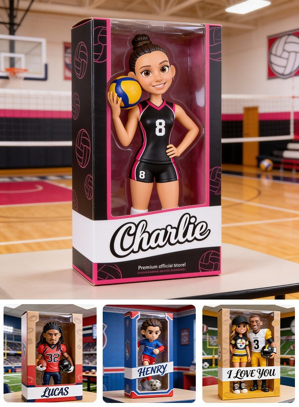 Personalized Latina Woman Volleyball Player Custom Shaped Acrylic Plaque Sports Gift